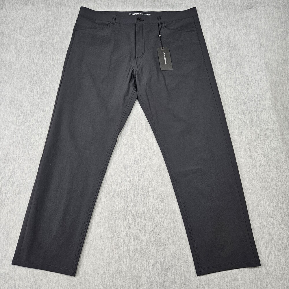 Western Rise Evolution Pant Men's 40x30 Black Slim Fit Lightweight 4 Way Stretch